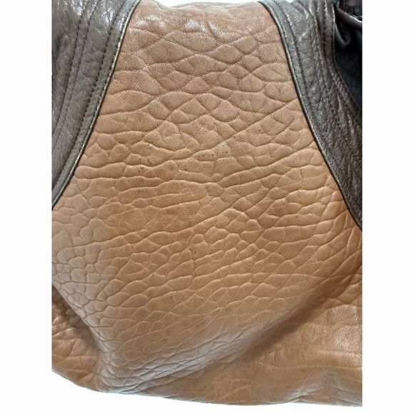 Fendi Crispe Tribal Spy Handbag Brown/Black Pebbled Nappa Leather - Picture 3 of 6